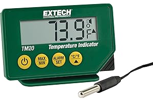 Extech Wasserfeste Temperaturanzeige, 1 Stück, TM20
