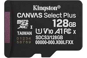 Kingston Canvas Select Plus Karta pamięci microSD 128GB micSDXC Gen3 150R A1 Adapter SD nie wchodzi w zakres dostawy - SDCS3/128GBSP