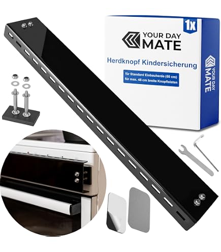 Lot De 5 Caches Pour Boutons De Cuisinière - Noir, Protection Enfants & Animaux - Universel, Installation Facile Sans Outil