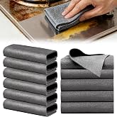 BELEVO 6 Pieces Reusable Microfibre Cloths Microfibre Cloth 30 x 40 cm Kitchen Cloths Microfibre Cloths for Cleaning Car Wind