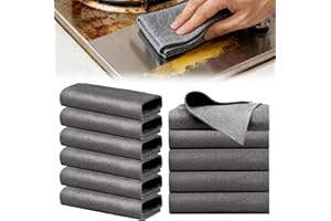 BELEVO Chiffon Magique 6 Pièces, Chiffon Vitre sans Trace 30x40cm Magic Chiffon Microfibre de Nettoyage Magique pour Les Miroirs de Voiture Vitres Cuisine Salle de Bain