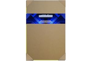 15 Sheets Chipboard 24pt (point) 11 X 17 Inches Light Medium Weight Tabloid Size .024 Caliper Thick Cardboard Craft Packaging Brown Kraft Paper Board by ThunderBolt Paper