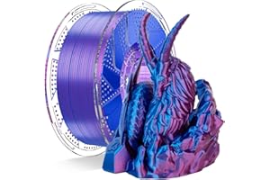 Chitu Systems Conjure Silk PLA 3D Printer Filament, 1.75 mm Double Sided Filament, Silk Warm Pink and Blue 3D Printing Filament 1 kg (Y-Silk PLA - Warm Pink+Blue 1 kg)