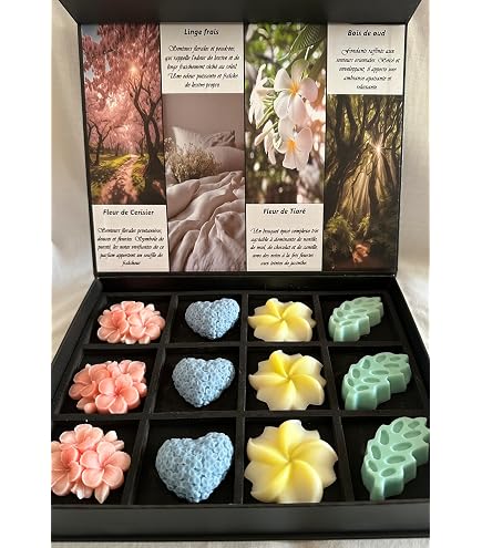 Pastilles Parfumées Fleur De Tiare - Cire Végétale - Sachet De 12 - Brûlent 3h - Fait Main En France