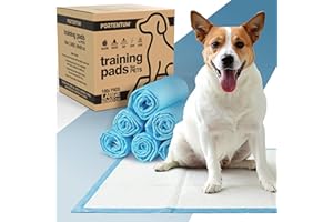 PORTENTUM Empapadores Perros 60x60 cm 100 Unidades – 6 Capas absorbentes antifugas con Control de olores – Alfombrillas Desechables para Entrenamiento – Inodoro para Perros