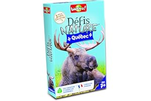 BIOVIVA Québec Défis Nature Pariez sur les points forts de ces animaux pour gagner la bataille-Jeu de Cartes-2 à 6 Joueurs-7 ans-Fabriqué en France, 280150
