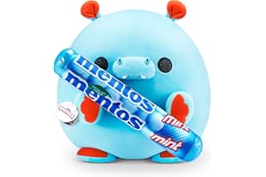 Snackles Serie 1 - Ippopotamo, peluche medio a sorpresa, peluche ultra morbido, morbido e confortevole, 28 cm, peluche con licenza Accessorio marca snack (ippopotamo)