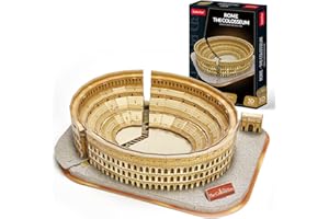 CubicFun Puzzle 3D National Geographic Italie Rome - The Colosseum Architecture Modèle Cathédrale Artisanat Kits Cadeau pour Enfants et Adultes, 131 Pièces