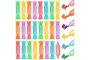 ARCROS 30 Mini Evidenziatori Regalo Fine Festa Bambini, Evidenziatori con Coppia Estremità per Regalini Fine Festa Compleanno Bambini, Set Gadget Evidenziatori Compleanno Bambini