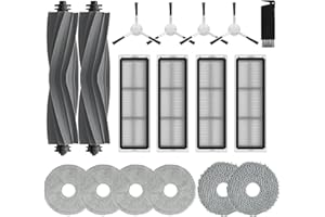 JoyBros Accesorios Recambios para Dreame L10s Ultra, L10 Prime L10s Pro Gen 2 L10s Plus,2 Cepillos Principales 6 Paños Mopa 4 Filtros 4 Cepillos Laterales Repuestos