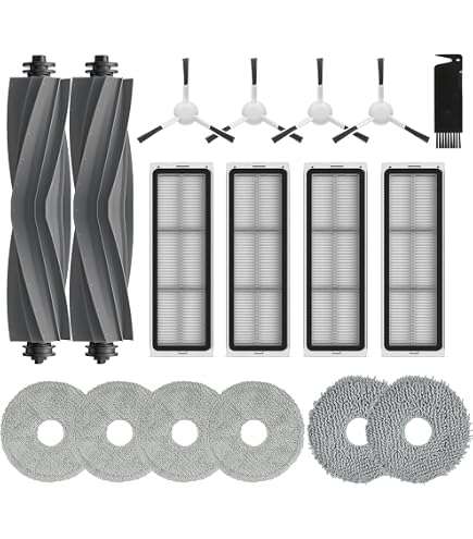 Kit Accessoires Compatible Dreame L10s Ultra / L10 Ultra Et Xiaomi X20+ - Brosse, Filtres HEPA, Serpillières Et Sacs