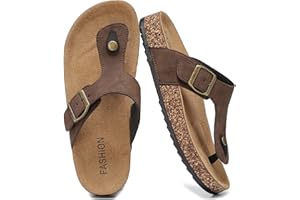 Pelbiuqik Sandalias Verano para Mujer, Zapatillas Planas Ajustables Ante Mules Corcho Regulable Chanclas Pantuflas para Unisex adulto, 36-46