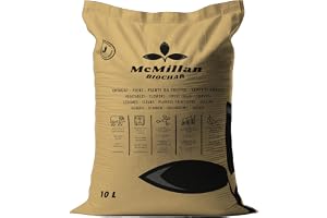 Biochar 10L biologiskt gödselmedel med långsam frisättning, motverkar torka - för grönsaksträdgård och krukväxter