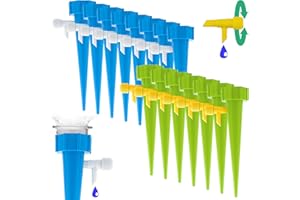 NETROX 15x Dispensador de agua para plantas | riego automático para jardín, plantas, flores y plantas de interior | riego automático | sistema de riego automático | sistema de riego dispensador de agua