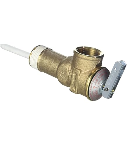 Cash Acme NCLX-5LX 3/4" Temperature & Pressure Relief Valve - Push To Connect, 150 PSI, 210°F, Brass, For Water Heaters