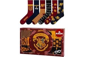 SOXO Wizarding World Harry Potter Calcetines Hombre Regalos Originales Para Mujer 6 Pares 2 Tamaños