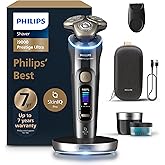 Philips i9000 Ultra Prestige Islak ve Kuru Tıraş Makinesi, SkinIQ Pro, 360&deg; Hassas Başlıklar, Şarj Standı, Temizleme &Uuml;nitesi 