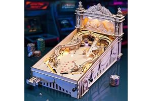 ROKR ROWOOD Puzzle 3D Madera Pinball Máquina, Maquetas Madera para Adultos y Niños, Creativas