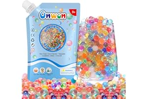 Onwon Wasserperlen,70000 Perlen Wasserperlen für Pflanzen,Gelperlen Bunte,Ungiftig Wiederverwendbare & Biologisch Abbaubar,Water Beads für Deko Und Vase FüLlstoff