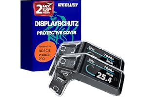 WEGLUST Bosch Purion 200 pokrowiec ochronny na wyświetlacz | ochrona wyświetlacza roweru elektrycznego | przezroczyste i wodoszczelne | ochrona przed uderzeniami i zadrapaniami (zestaw 2 szt.)
