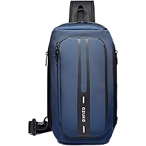 Borsello Antifurto Uomo Con USB - Zaino A Tracolla Grande Capacità - Per Viaggio E Palestra - Foto 8