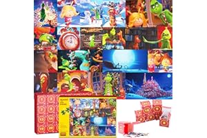 KUPITM6 Adventskalender 2024 Puzzle Erwachsene, Jigsaw Puzzle 1008 Teile, Weihnachtspuzzle 24 Tage 24 Boxen Countdown bis Weihnachten, Adventskalender Puzzle Kinder, Weihnachts Geschenk für Jungen Mädchen