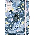 Busy B 2025 Diary Day A Page Planner - A5 Marble Design for Weekly Planner - Compact Diary with Hour-by-Hour Layout, To-Do Lists & Notes - Ideal for Students, Teachers & Professionals