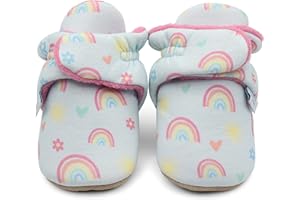 Dotty Fish Stivaletti Neonato - Scarpe Invernali Comode e Calde in Cotone - Suola in Suede Antiscivolo - Foderati in Pile - 0-18 Mesi