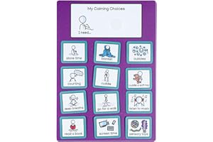 CREATE VISUAL AIDS Calming Chart to support ADHD - autism - anger management - with visual aids or pecs cards - supports emotional development - reduces anxiety - communication cards