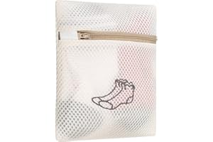 ANBEEISS Sacchetti per Biancheria Lavatrice, Sacchi Rete da Biancheria, Sacco Retina da Biancheria per Lavatrice con Chiusura, per Vestiti Delicati, Reggiseni, Calzini, Scarpe, Lenzuola - 40x50cm (18x20cm)