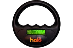 Pet Technology Store Halo Microchip Scanner Black,135mm Durchmesser X 33mm