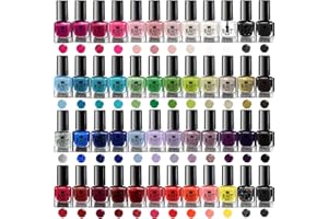 BEAUTY4BRITAIN Splash 48 x Nail Polish Varnish Set 48 Different Modern Colours Quick Drying