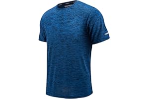 EKLENTSON Men's T Shirt Quick Dry Breathable Running Tops Crewneck Short Sleeve Workout Fitness Athletic Shirt