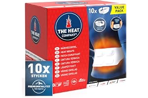 THE HEAT COMPANY värme omslag - 10 stycken - värdepaket - EXTRA VARM - 12 timmar behaglig värme - redo att användas - luftakt