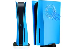 ElitePlay Starlight Blue PS5 Frontplatte mit Kühlventilen Abdeckung Ersatzplatten Shell Skin für Playstation 5 Disc Edition