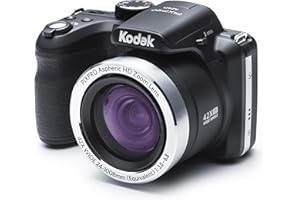 KODAK Pixpro AZ421 - Digital Bridge Camera, 42X Optical Zoom, 24mm Wide-Angle, 16 Megapixels, 3" LCD, 720p HD Video, OIS, Li-ion Battery - Black