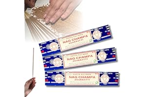 ‎AQASHA Räucherstäbchen Set | Satya | Goloka | Verschiedene Düfte | Incense (3X Satya Sai Baba Nag-Champa)