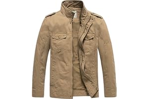 WenVen veste militaire homme blouson militaire homme été veste homme printemps blouson coton homme veste legere homme été blouson homme léger veste veste pour le printemps homme