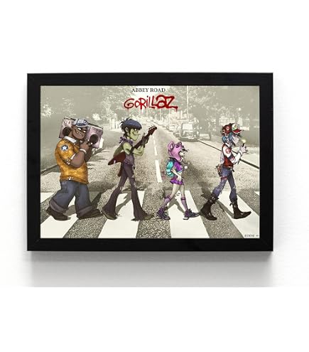 Poster Gorillaz Vintage - Impression Sur Toile 30x45 Cm, Décoration Chambre Ou Bureau