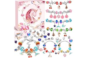 ZOOI Stocking Fillers Kids, Gifts for Teenage Girls Birthday Presents, Bracelet Making Kits for Girls Gifts for 5-13 Year Old Girl, Jewellery Making Kit Toys Arts and Crafts for Kids