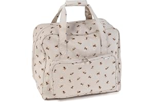 Hobby Gift Exclusive Sewing Machine Bag PVC Padded Carrying Bag Extra Accessories Storage 20 x 44 x 38cm, Bee