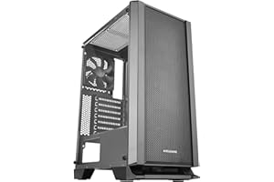 MARSGAMING MARS GAMING MC-MASTER Caja PC ATX Panel Frontal Metal-Mesh Cristal Templado 4 Ventiladores Ultra-silenciosos 120mm Negro Negro