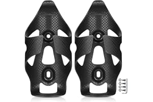 HUALONG Portaborraccia Bici Plastica Carbonio Porta Borraccia Bici Corsa MTB Super Leggero Fortee Robusto Confezione Da 2