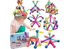 36 PCS Magnetic Building Sticks Blocks Toys, Magnet Educational Toys Magnetic Blocks Sticks Stacking Toys Set for Kids 3D Mag