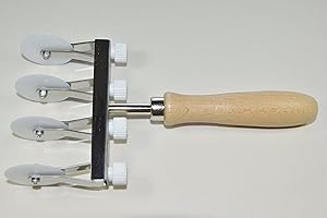 Elettro Center Tagliapasta Lame Dentate Regolabile, Bianco