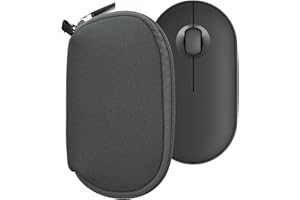 kwmobile Housse de Protection Compatible avec Souris Logitech Pebble Mouse 2 M350s / M350 - Sacoche pour Souris sans Fil en néoprène Gris foncé