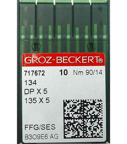 Agulha Groz Beckert DCx27 GEBEDUR Para Máquina De Costura Overlock 100 16 Pacote Com 10 Agulhas Agulha Groz Beckert DCx27 GEBEDUR Para Máquina De Costura Overlock 100 16 Pacote Com 10 Agulhas