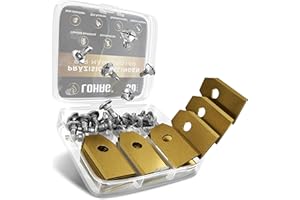 lohag® 30er Set Premium Mähroboter Messer - Ersatzklingen aus Edelstahl mit Titancarbid-Beschichtung, inkl. Schrauben - Kompatibel mit Husqvarna, Gardena, Yard Force, Ferrex, McChulloch, Navimow