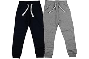 MINYMO Spodnie chłopięce Basic 36 -Sweat Pant (2-pak) spodnie, wielokolorowe (Dark Navy/Grau 778), 146 cm Producent e Cm EU