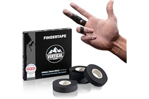 VERTICAL FELLOWS® Klettertape 1,5cm breit mit PDF Tapeanleitung -DERMATEST sehr gut- ideales Fingertape für Klettern Bouldern Kraftsport Volleyball Kampfsport